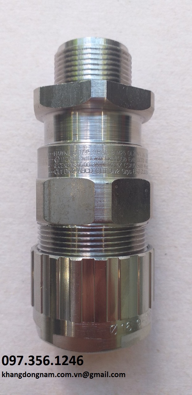 Ốc Siết Cáp Chống Cháy Nổ Hawke 501/453/Rac B M25 Mạ Nicken (2)