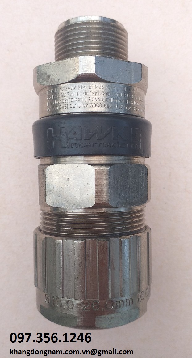 Ốc Siết Cáp Chống Cháy Nổ Hawke 501/453/Univ B M25 Mạ Nicken (1)