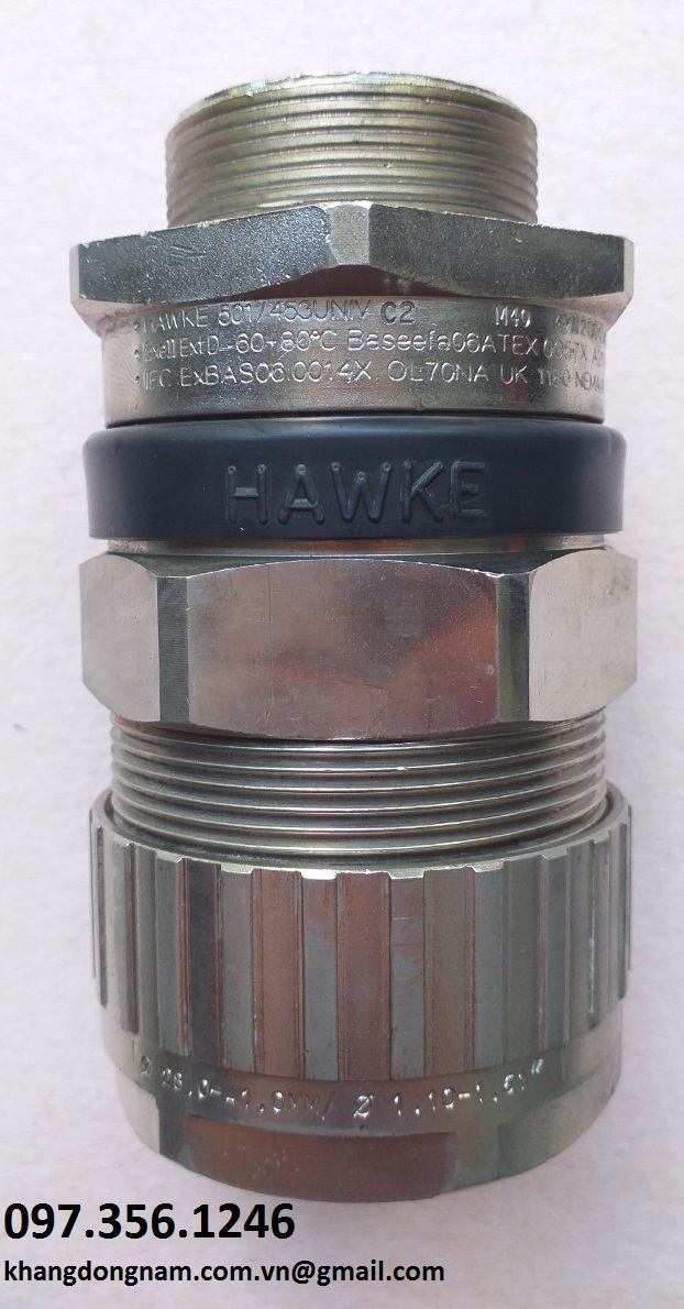 Ốc Siết Cáp Chống Cháy Nổ Hawke 501/453/Univ C2 M40 Mạ Nicken (1)