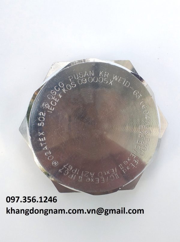Nút bịt chống cháy nổ OSCG WEID - 63 (1)