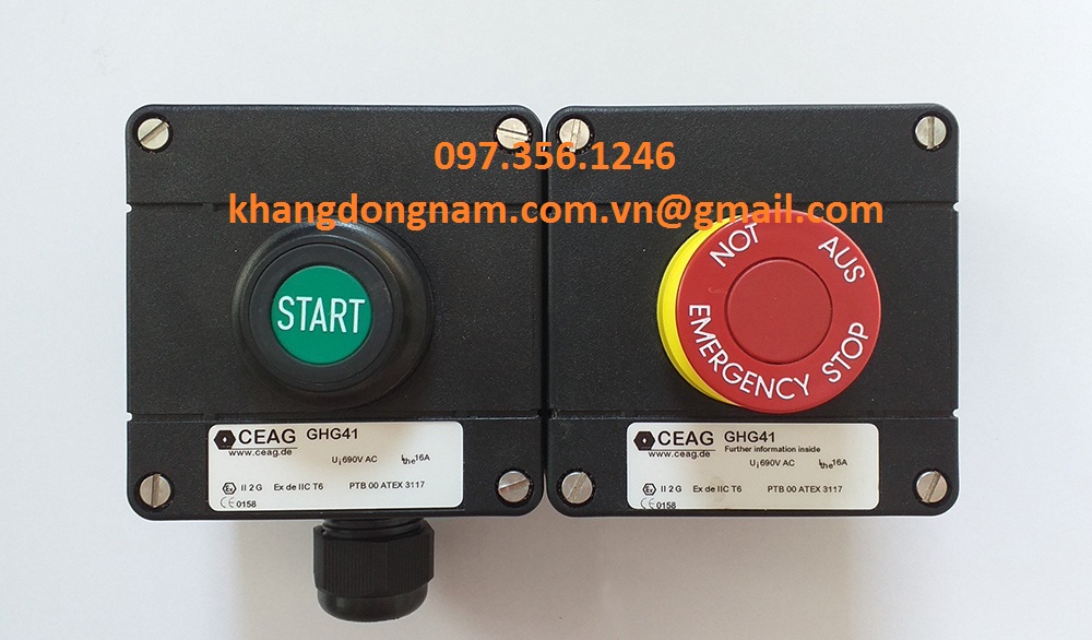 Nút Khởi Động Và Dừng Nút Khẩn Cấp CEAG GHG41 (2)